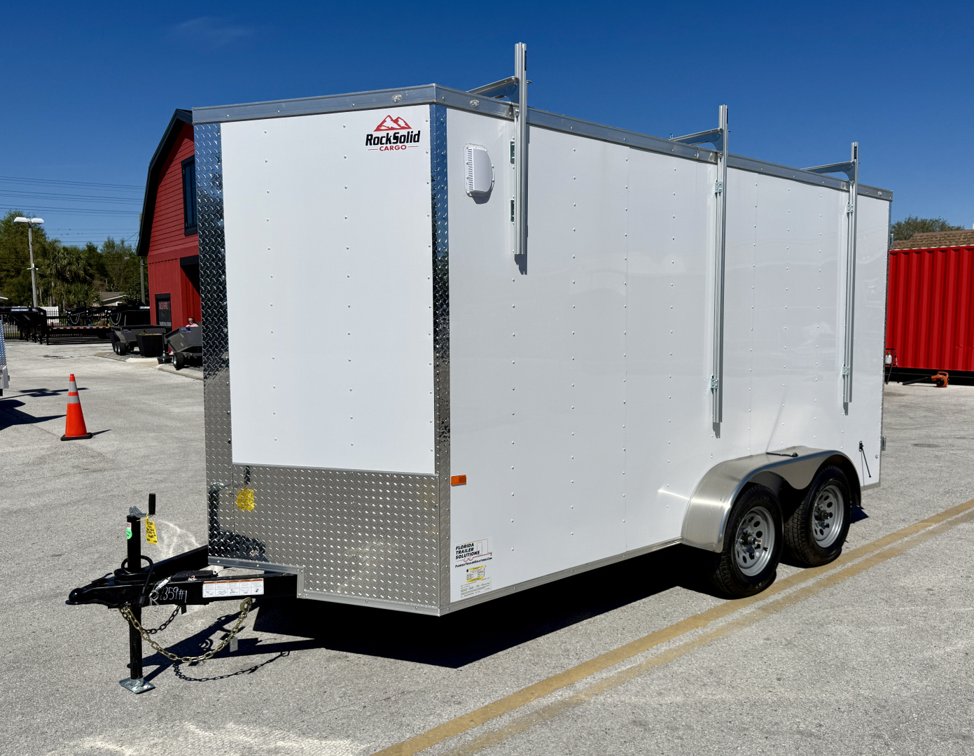 New 2026 Rock Solid Cargo 7x14 Double Door Enclosed Cargo / Enclosed Trailer