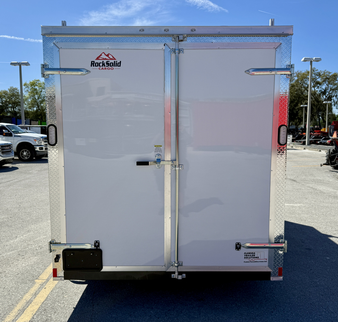 New 2026 Rock Solid Cargo 7x14 Double Door Enclosed Cargo / Enclosed Trailer