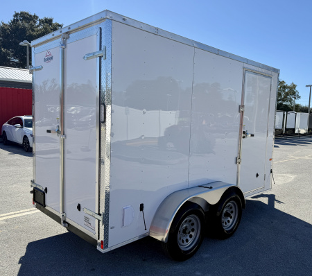 New 2026 Rock Solid Cargo 6x12 7K Double Rear Doors Cargo / Enclosed Trailer