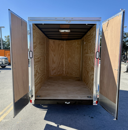 New 2026 Rock Solid Cargo 6x12 7K Double Rear Doors Cargo / Enclosed Trailer