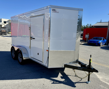 New 2026 Rock Solid Cargo 6x12 7K Double Rear Doors Cargo / Enclosed Trailer