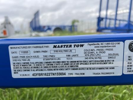 New 2026 Master Tow 6.10X16 7K Tube Top Utility Trailer