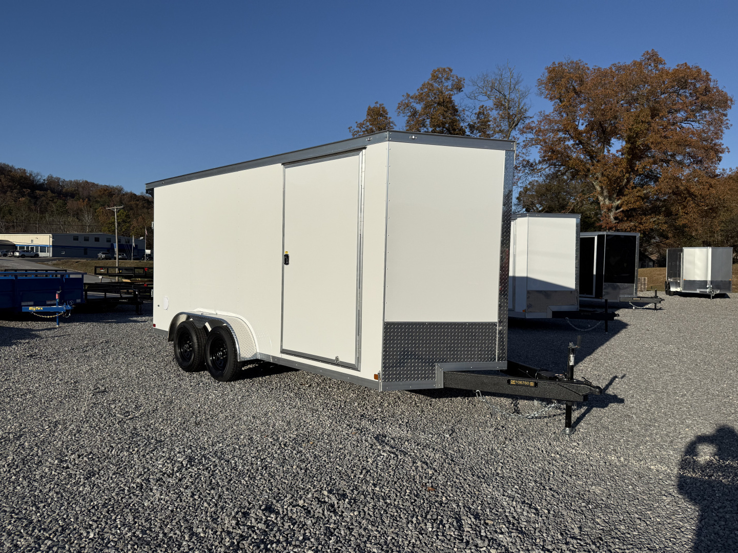 New 2026 Covered Wagon Trailers 7X16 TA2 POLY 7' REAR SPOILER Cargo / Enclosed Trailer