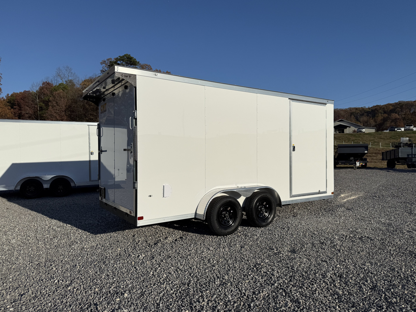 New 2026 Covered Wagon Trailers 7X16 TA2 POLY 7' REAR SPOILER Cargo / Enclosed Trailer