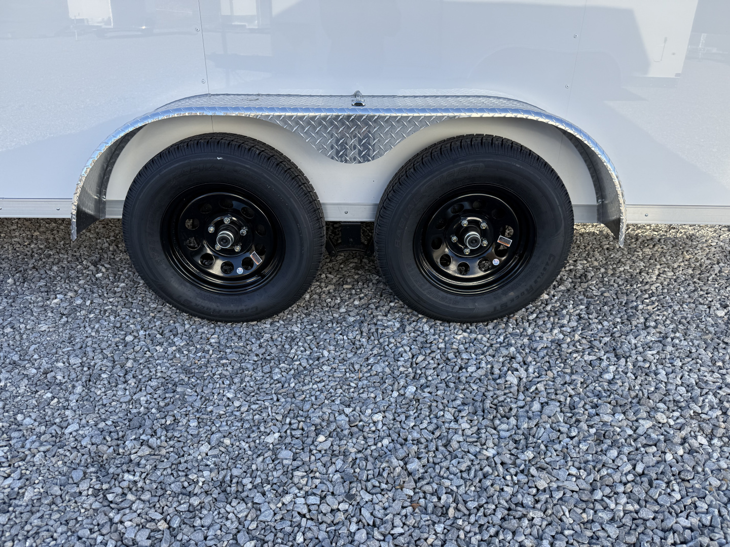 New 2026 Covered Wagon Trailers 7X16 TA2 POLY 7' REAR SPOILER Cargo / Enclosed Trailer