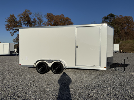 New 2026 Covered Wagon Trailers 7X16 TA2 POLY 7' REAR SPOILER Cargo / Enclosed Trailer