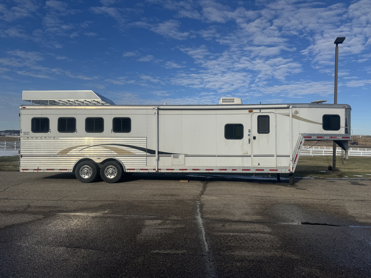 Used 2004 Bison Trailers 4H LQ Stratus Horse Trailer