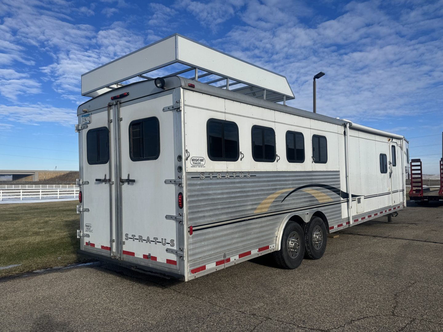 Used 2004 Bison Trailers 4H LQ Stratus Horse Trailer