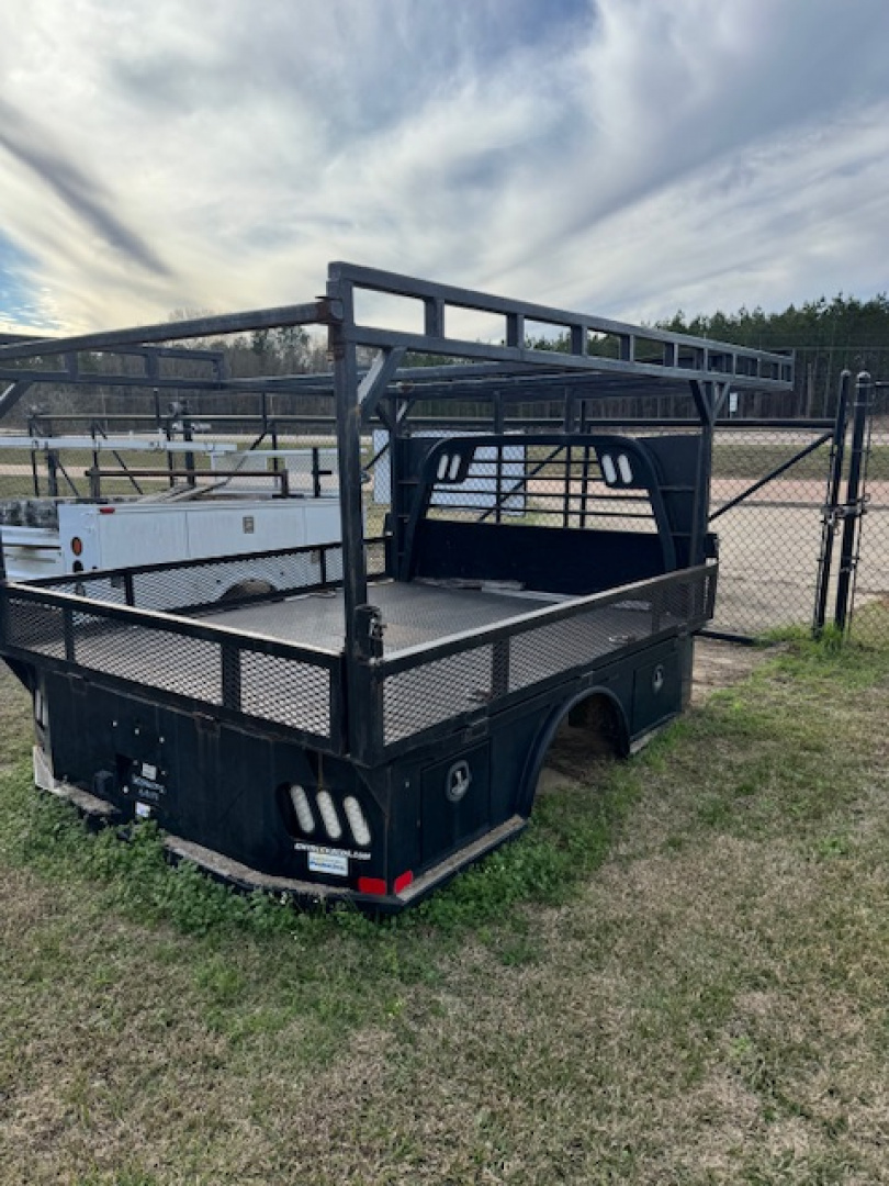 Used CM Truck Beds SK Truck Bed 9'4" Cab Chassis HD LADDER RACK FOLD DOWN SIDES