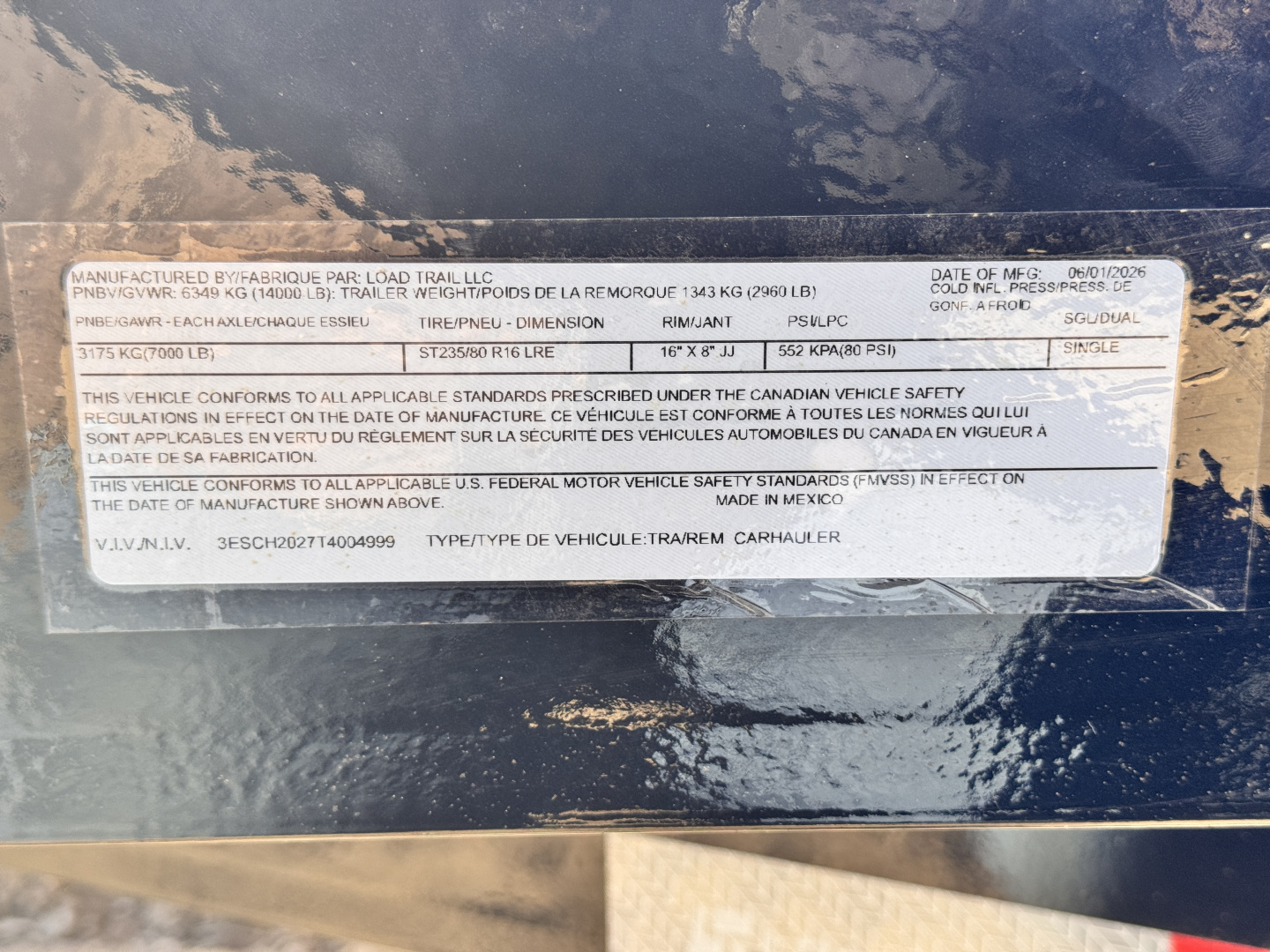 New 2026 Load Trail 7-HD20 Equipment Hauler 14K GVWR