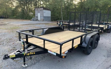 New 2026 Big Tex 60PI 77  x 12 Tandem Axle Square Top Utility Trailer