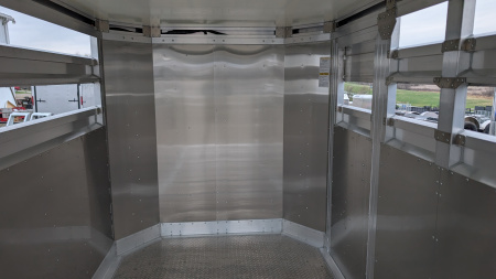 New 2027 EBY 16' Bumper Pull '38 SPECIAL Aluminum Stock Trailer (6'6" H)