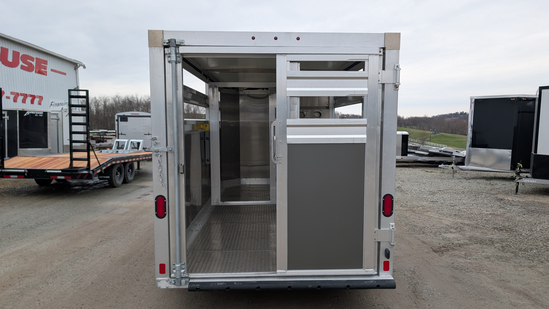 New 2027 EBY 16' Bumper '38 SPECIAL 16' Aluminum Stock Trailer (7' HIGH)