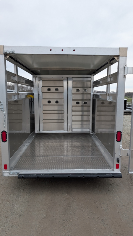 New 2027 EBY 16' Bumper '38 SPECIAL 16' Aluminum Stock Trailer (7' HIGH)