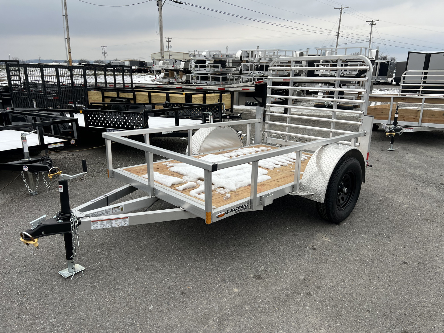 New 2026 Legend Trailers 5x8 2.2K Open Deluxe Utility Trailer
