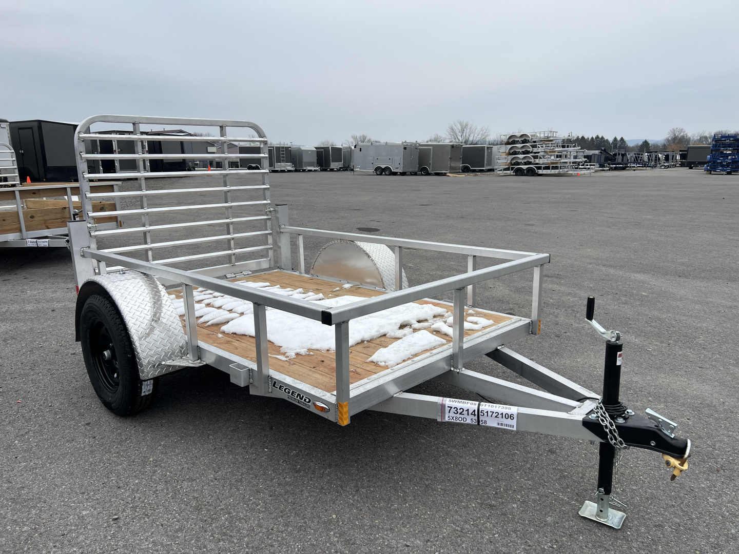 New 2026 Legend Trailers 5x8 2.2K Open Deluxe Utility Trailer