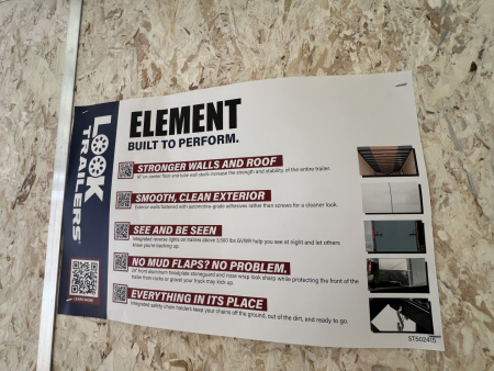 New 2025 Look Trailers 7X18 10K Element SE BARN DOOR Cargo / Enclosed Trailer