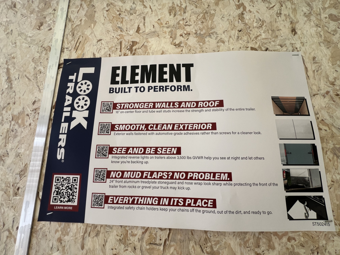 New 2025 Look Trailers 7X16 10K Element SE BARN DOOR Cargo / Enclosed Trailer