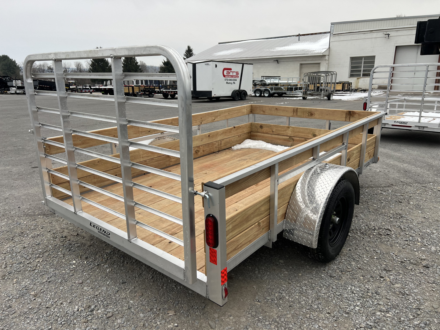 New 2026 Legend Trailers 6X10 3K Aluminum High Side Utility Trailer