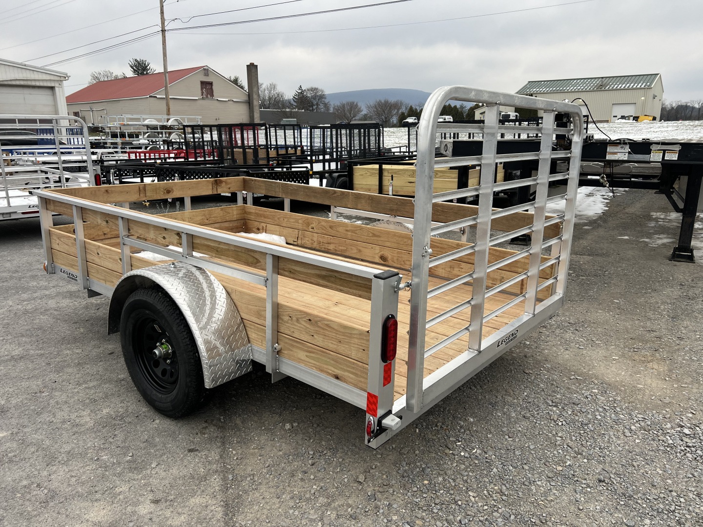 New 2026 Legend Trailers 6X10 3K Aluminum High Side Utility Trailer