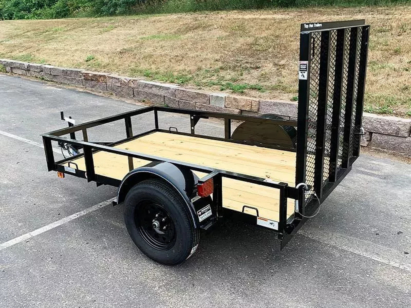 M981 Open Rear Ramp New Top Quality Top Hat 60x8 Open Utility Trailer - Rear Ramp! for sale ...