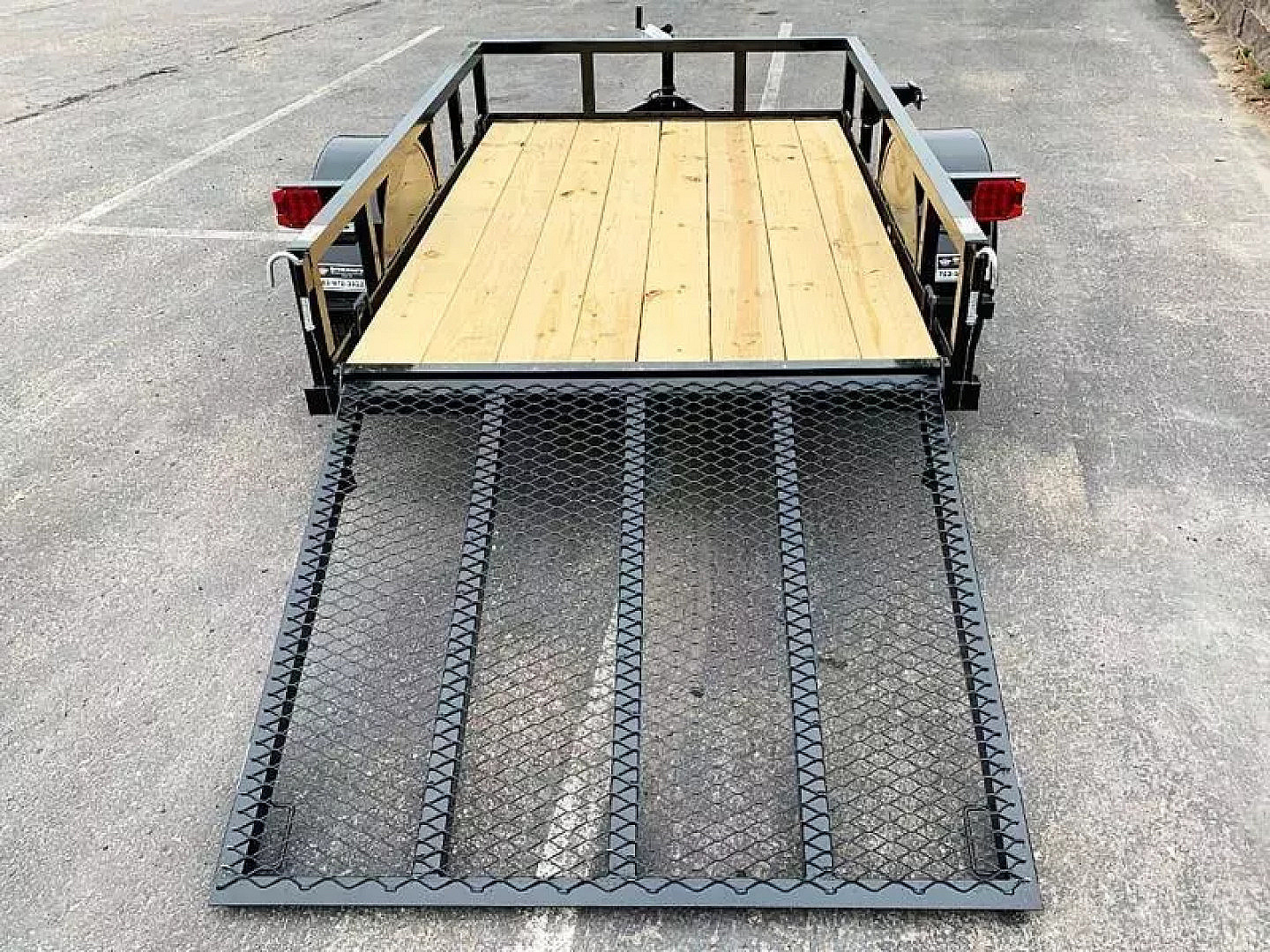 M981 Open Rear Ramp New Top Quality Top Hat 60x8 Open Utility Trailer - Rear Ramp! for sale ...