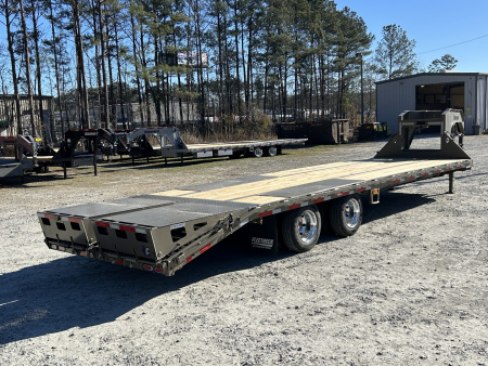 New 2026 Diamond C Trailers FMAX212 Gooseneck Flatbed Trailer , 25ft Deck + 5ft Dovetail , 12K Axles , 17.5 Tires