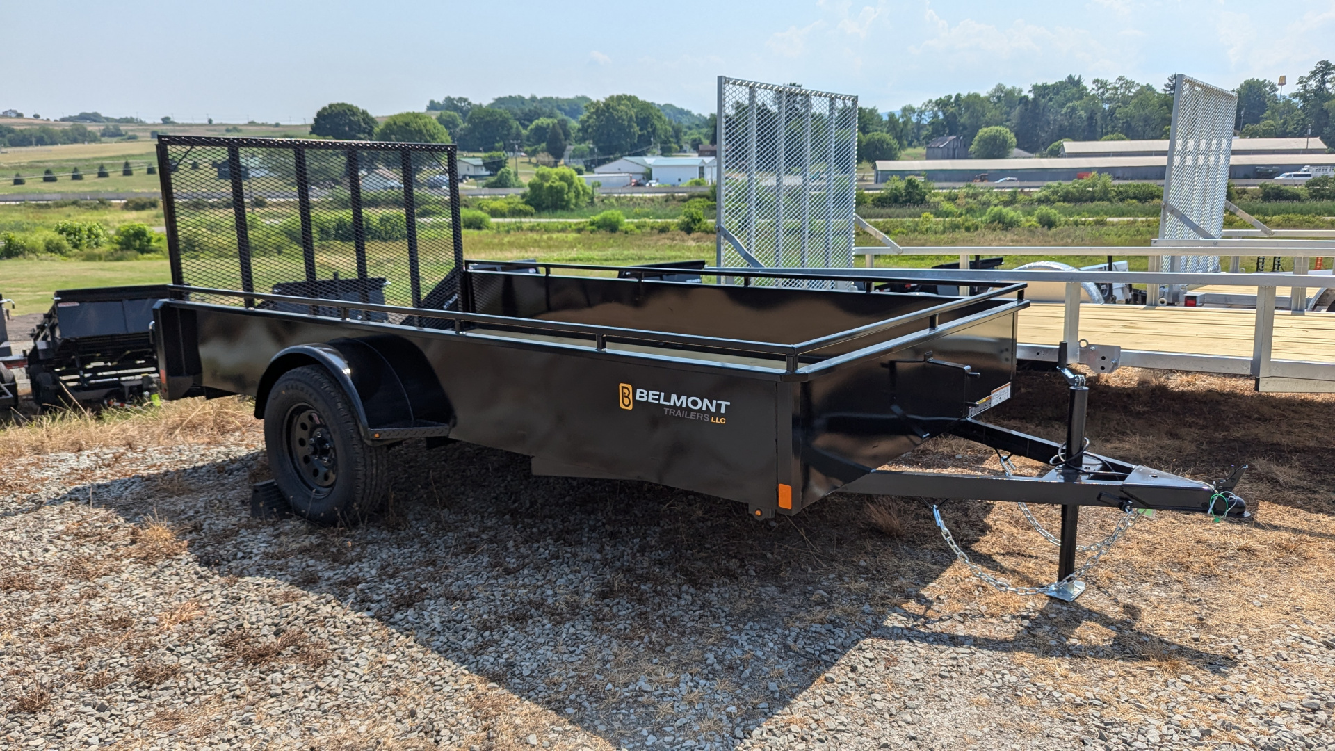 New 2026 Belmont 5x10 Solid Side Utility Trailer w/ Lay Flat Gate