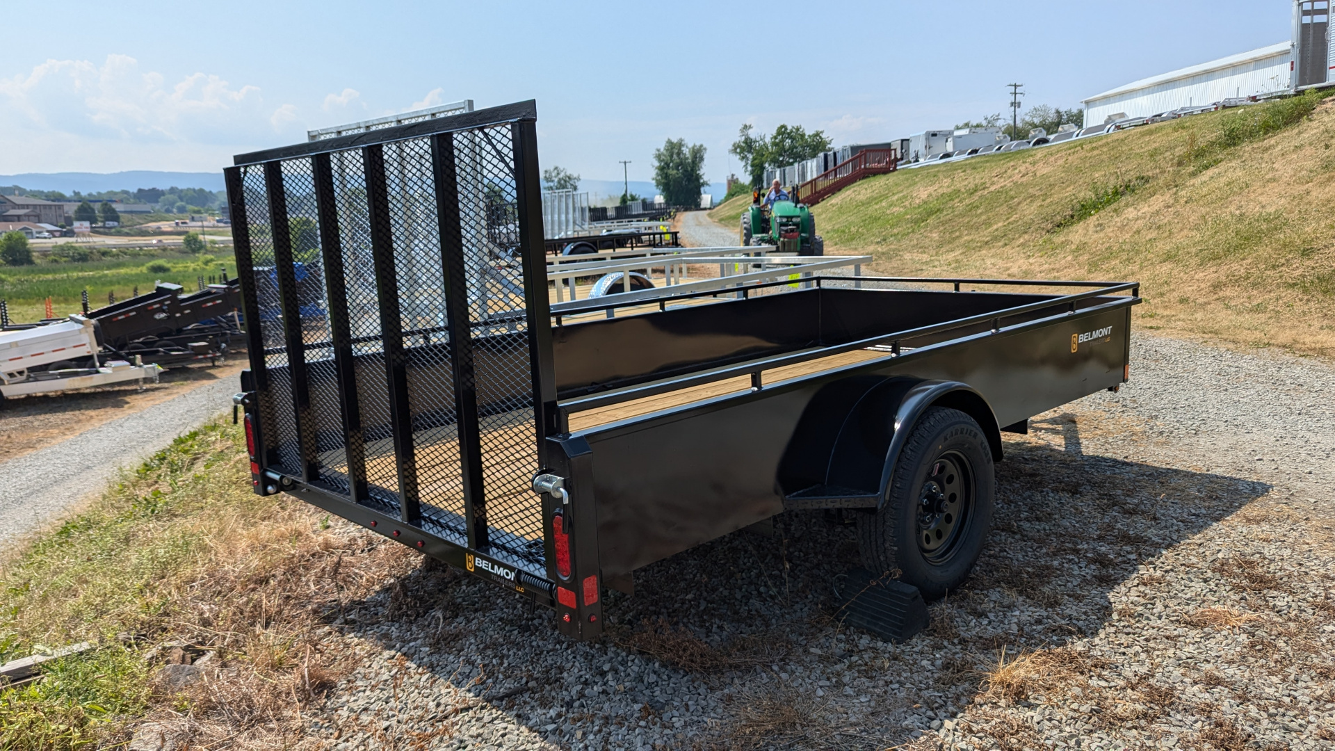 New 2026 Belmont 5x10 Solid Side Utility Trailer w/ Lay Flat Gate