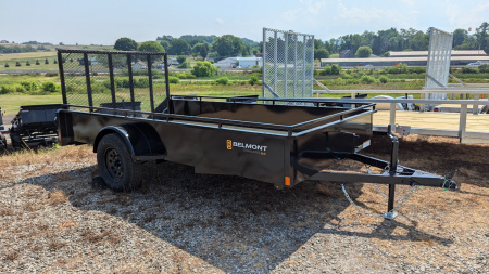 New 2026 Belmont 5x10 Solid Side Utility Trailer w/ Lay Flat Gate