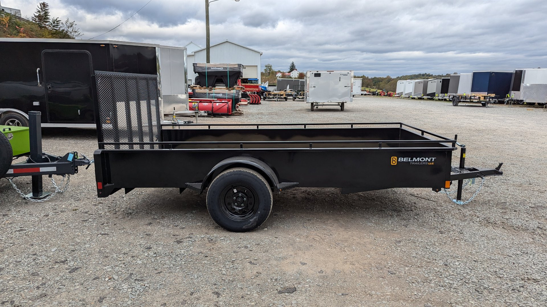 New 2026 Belmont 6x14 Solid Side Utility Trailer w/ Lay Flat Gate