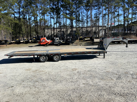 New 2026 Diamond C Trailers FMAX212 Gooseneck Flatbed Trailer with Hydraulic Dovetail ( 18ft Deck + 12" Dove = 30ft )