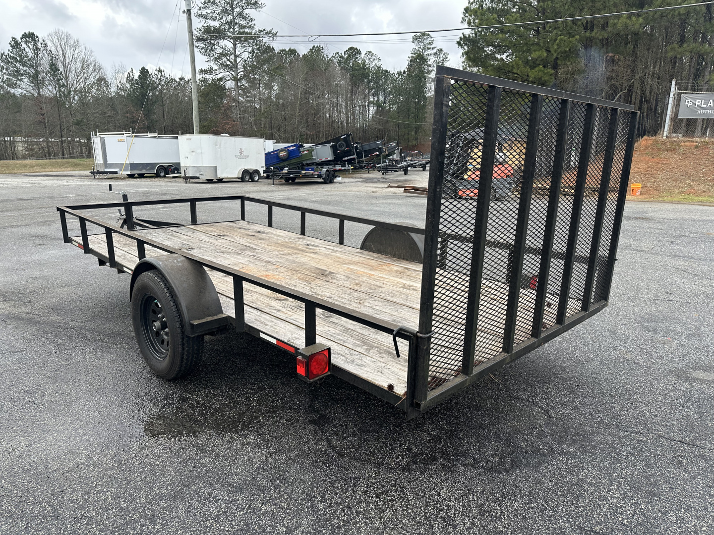Used USED 2024 6.5X14 SINGLE AXLE UTILITY TRAILER