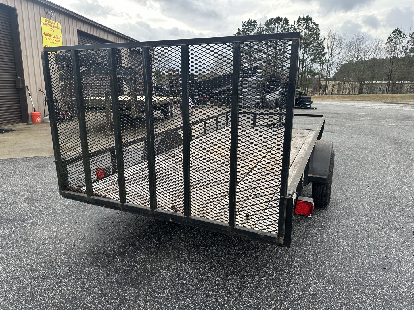 Used USED 2024 6.5X14 SINGLE AXLE UTILITY TRAILER