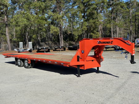 New 2026 Diamond C Trailers FMAX210 Gooseneck Flatbed Trailer, (20ft Deck + 12ft Dove) Hydraulic Dovetail