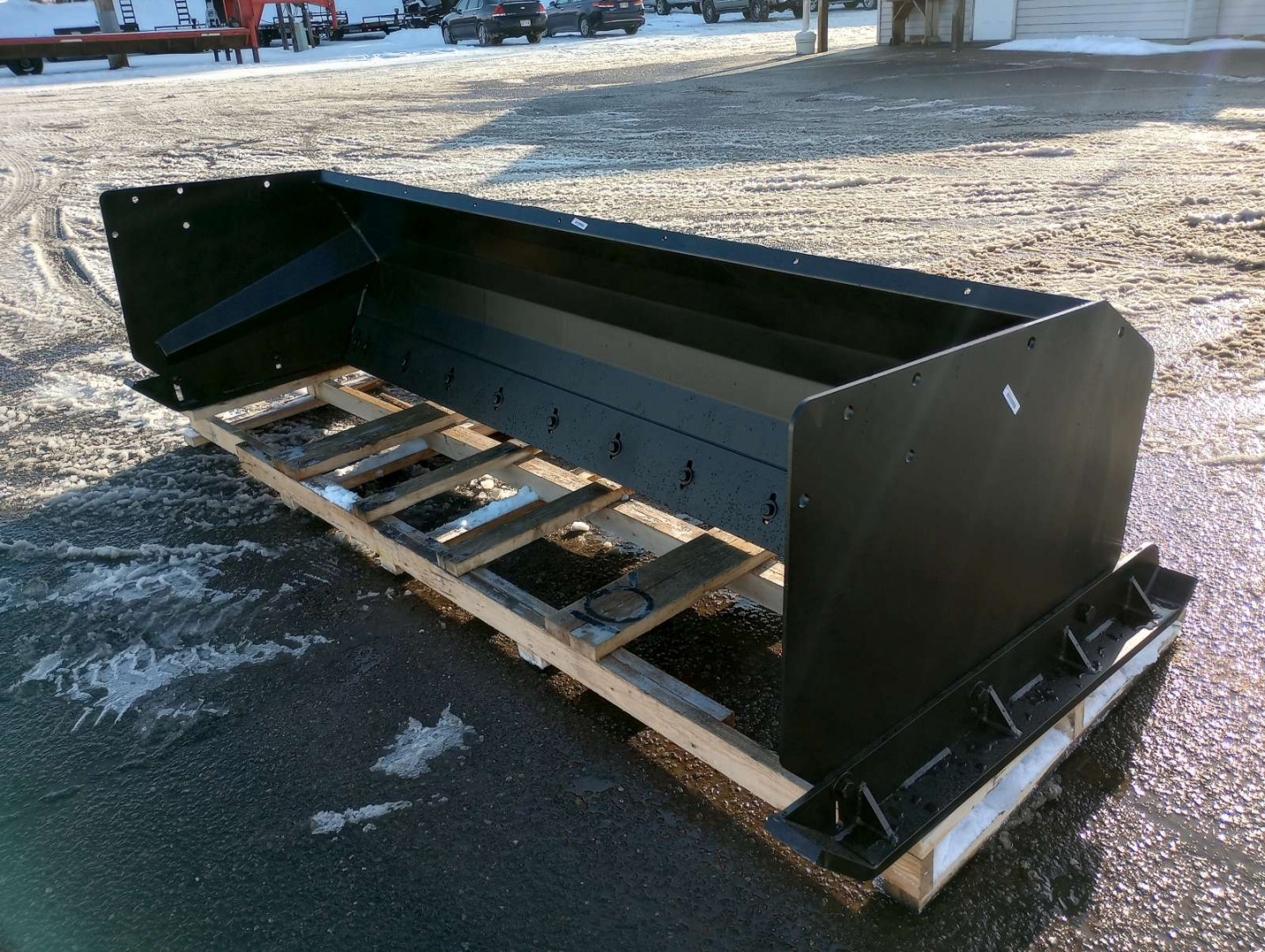 New 2026 Jenkins Iron and Steel 10' Snow Pusher Attachment