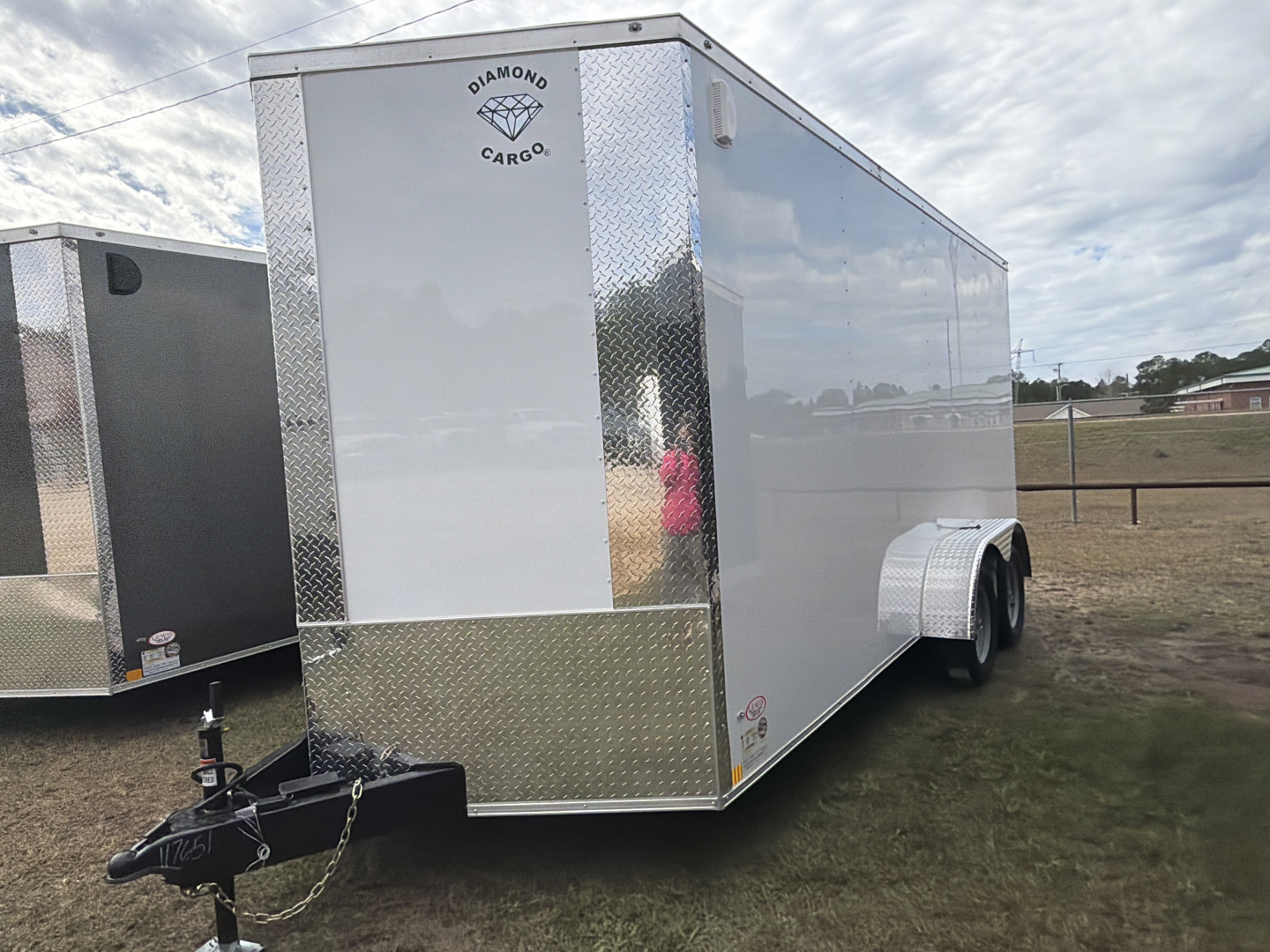 New 2026 Diamond Cargo 7X16 Tandem Axle Cargo / Enclosed Trailer W/ Side Door & Rear Ramp