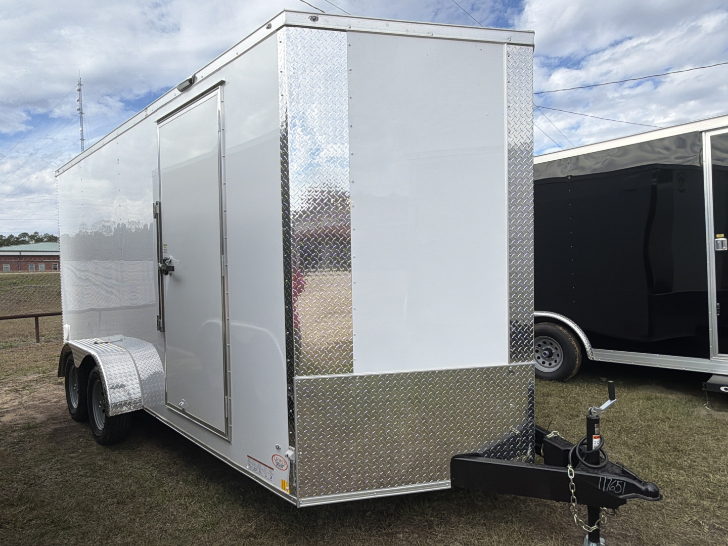 New 2026 Diamond Cargo 7X16 Tandem Axle Cargo / Enclosed Trailer W/ Side Door & Rear Ramp