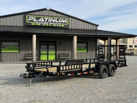 New 2026 Load Trail UE 83X20 W/4' FOLDING GATE AND SIDE RAIL RAMPS 9990 GVWR Utility Trailer