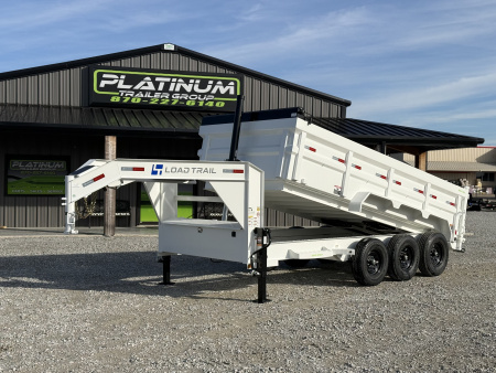 New 2026 Load Trail DG 83X16 HIGH SIDE TELESCOPIC W/14 PLYS AND 7 GAUGE FLOOR 21K GVWR GOOSENECK Dump Trailer