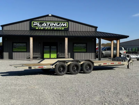 New 2026 RawMaxx G3X 102X26 EQUIPMENT W/RHINO LINED FENDERS 21K GVWR GRAVITY Tilt Trailer