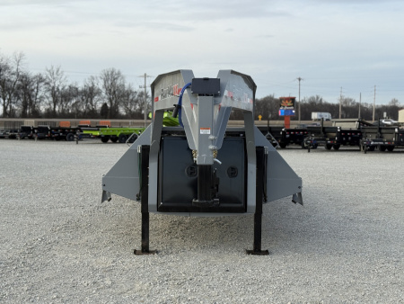 New 2026 RawMaxx HTX 102X32 GOOSENECK 16K HYDRAULIC DISC BRAKE AXLES AND 11' HYDRAULIC DOVE/JACKS 30K GVWR Flatbed Trailer