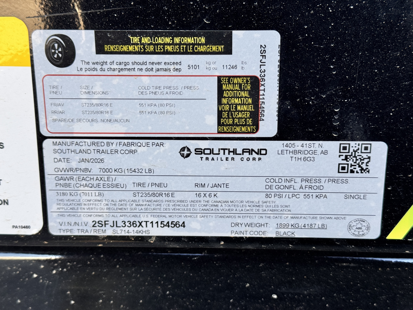 New 2026 Southland Trailers 7-14-4H Dump 7K Axles