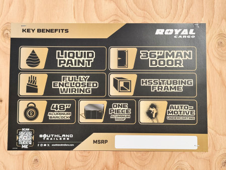 New 2026 Royal 7.5-16-1.5V Enclosed