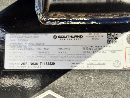 New 2026 Southland Trailers 8.5-32 Engineered beam Gooseneck Deckover W/ Max Ramps 25K GVWR