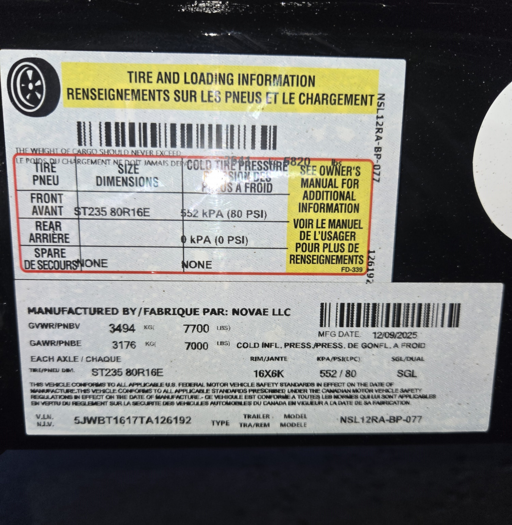 New 2026 Midsota SL 12 RA - BP - 077 Tilt Trailer