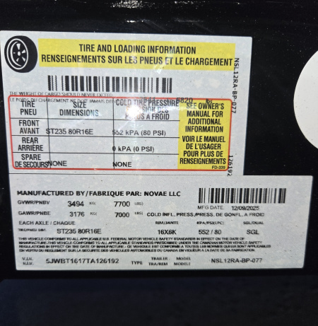 New 2026 Midsota SL 12 RA - BP - 077 Tilt Trailer