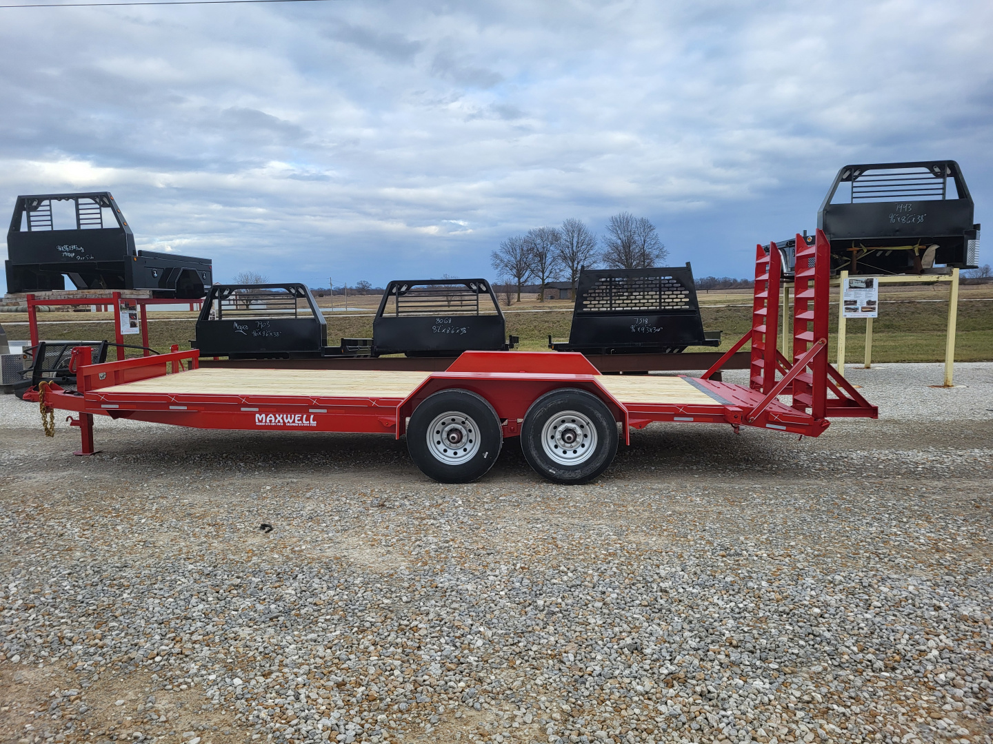 New 2026 Maxwell 83x20 Heavy Duty Equipment Trailer