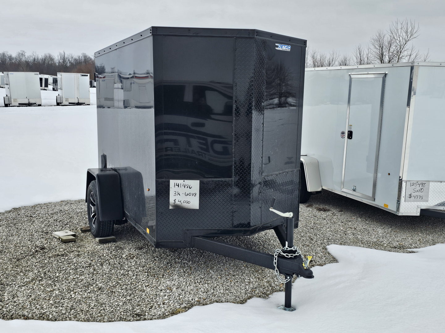 New 2026 CARGO EXPRESS EX DLX 5' x 8' 3K Idler Ramp Door Enclosed Cargo Trailer