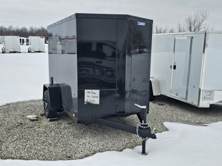 New 2026 CARGO EXPRESS EX DLX 5' x 8' 3K Idler Ramp Door Enclosed Cargo Trailer